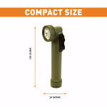  LED Angle Head Torch-Green