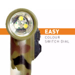  LED Angle Head Torch-Green