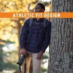  Vertx-Canyon River Flannel Tactical Shirt-Midnight Clay Plaid, Long Sleeve