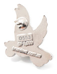  Peace Arriving Limited Edition Lapel Pin This stunning limited edition lapel pin is a beautiful addition to any collection, reminding us everyday of the importance of peace and the service and sacrifice of those who have served to protect it