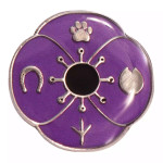  In Their Footsteps Purple Poppy Lapel Pin
