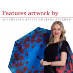  Mpressions Where the Poppies Grow Reversible Umbrella