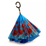  Mpressions Where the Poppies Grow Reversible Umbrella