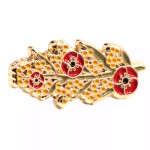  Poppy & Wattle Lapel Pin