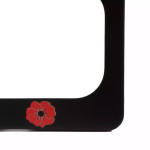  Remember Poppy Number Plate Surround Slim Line 372mm x 100mm