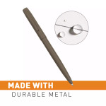  Ritr-All Weather Metal Clicker Pen Flat Dark Earth Black Ink