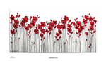  Poppy Mpressions Fields of Poppies Ltd Edition Canvas Print 900 x 450 Naomi Crowther's whimsical, stylised poppy field draws the viewer in and invites them to reflect on the past. The layered background gives depth to the scene, and the use of thick impasto paint applie