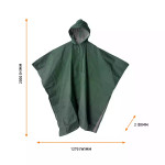  Ponchos-Polyester-Green
