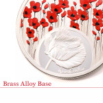  Poppy Mpressions Set Of Three Limited Edition Medallions In 3D Frame