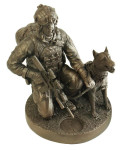  Naked Army Kneeling K9 Operator Bronze Figurine This statue pays tribute to our 4 legged mates who have often gone above and beyond to save not only their handler but entire combat teams. Our sculpt represents a Belgian Malinois dog. These dogs int