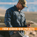  Vertx-Canyon River Flannel Long Sleeve Shirt-Blue Ridge Plaid