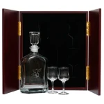 Kapyong Company Decanter & Glasses in Display Case This (Kapyong Company) Decanter in Display Case with Glasses, is the perfect gift, order it now from Military Shop. the beautiful two door timber finish display case with RMC crest handles measures 32 Image 0 