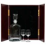 Alamein Company Decanter & Glasses in Display Case This (Alamein Company) Decanter in Display Case with Glasses, is the perfect gift, order it now from Military Shop. the beautiful two door timber finish display case with RMC crest handles measures 32 Image 0 
