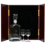Gallipoli Company Decanter & Glasses in Display Case This (Gallipoli Company) Decanter in Display Case with Glasses, is the perfect gift, order it now from Military Shop. the beautiful two door timber finish display case with RMC crest handles measures Image 0 