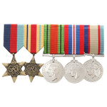  WW2 Africa 4 + Defence Medal Replica Medal Set
