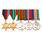  WW2 Pacific 4 + Defence Medal Replica Set