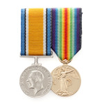 WW1 Pair Replica Medal Group