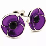  1 x Purple Poppy Earrings (BN53688)