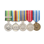  Afghanistan Active Service + DLSM + NATO (ISAF) Medal Set