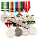  Afghanistan Active Service + Border Protection Replica Medal Group