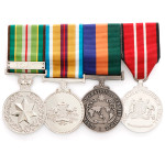  Afghanistan Active Service + Border Protection Replica Medal Group