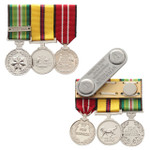  Iraq Active Service Replica Medal Set