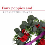  40cm Poppy & Eucalyptus Lest We Forget Wreath
