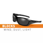  Wiley X Gravity - Light Adjusting Grey Lens with Matte Black Frame