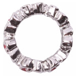  Poppy Silver-plated Spacer Charm