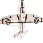  Spinning Propeller Spitfire Silver-plated Charm