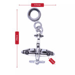  Spinning Propeller Spitfire Silver-plated Charm