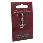  Spinning Propeller Spitfire Silver-plated Charm