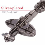  Spinning Propeller Spitfire Silver-plated Charm