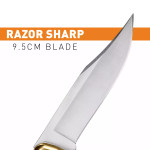  Buck Knives Folding Hunter with Grooved Handle