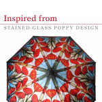  Courage Honour Sacrifice Poppy Compact Umbrella