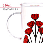  Courage Honour Sacrifice Poppy Glass Mug