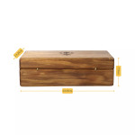  Tasmanian Blackwood Two-Tiered Medal Display Box With Navy Badge