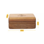  Tasmanian Blackwood Keepsake Box With Navy Badge