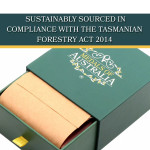  Tasmanian Blackwood Keepsake Box With Navy Badge