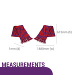  Red and Purple Poppy Reversible Scarf