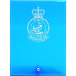  Air Force Museum Nebula Blue Glass Award in Gift Box