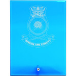  HMAS Kuttabul Nebula Blue Glass Award in Gift Box