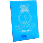  HMAS Parramatta (IV) Nebula Blue Glass Award in Gift Box