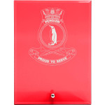 HMAS Penguin Nebula Red Glass Award in Gift Box Image 2 