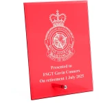 No 2 Expeditionary Health Squadron (2EHS) Nebula Red Glass Award in Gift Box Image 0 