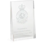 No 2 Expeditionary Health Squadron (2EHS) Glacier Glass Award in Gift Box Image 0 