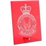  No 21 Squadron (21SQN) Nebula Red Glass Award in Gift Box