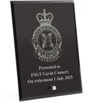No 23 (City of Brisbane) Squadron (23SQN) Nebula Black Glass Award in Gift Box Image 0 