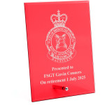  No 23 (City of Brisbane) Squadron (23SQN) Nebula Red Glass Award in Gift Box