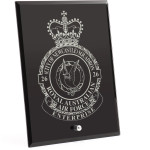  No 26 (City of Newcastle) Squadron (26SQN) Nebula Black Glass Award in Gift Box